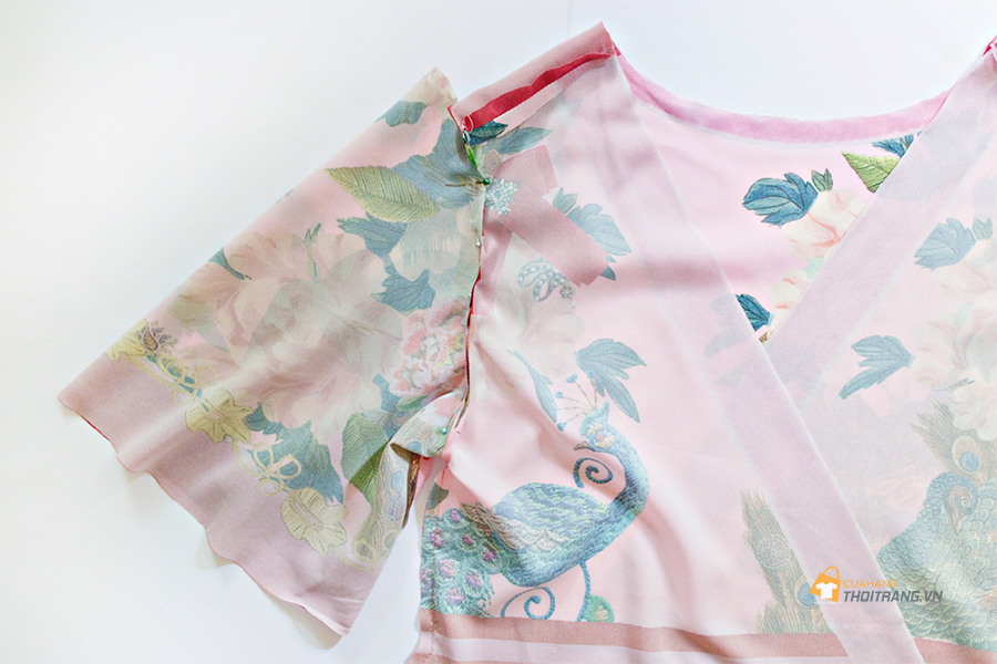 Thiết kế mẫu may váy quấn Kimono phong cách hiện đại